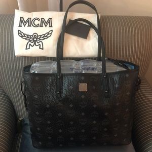 MCM Project Visetos Reversible Shopper Tote Bag